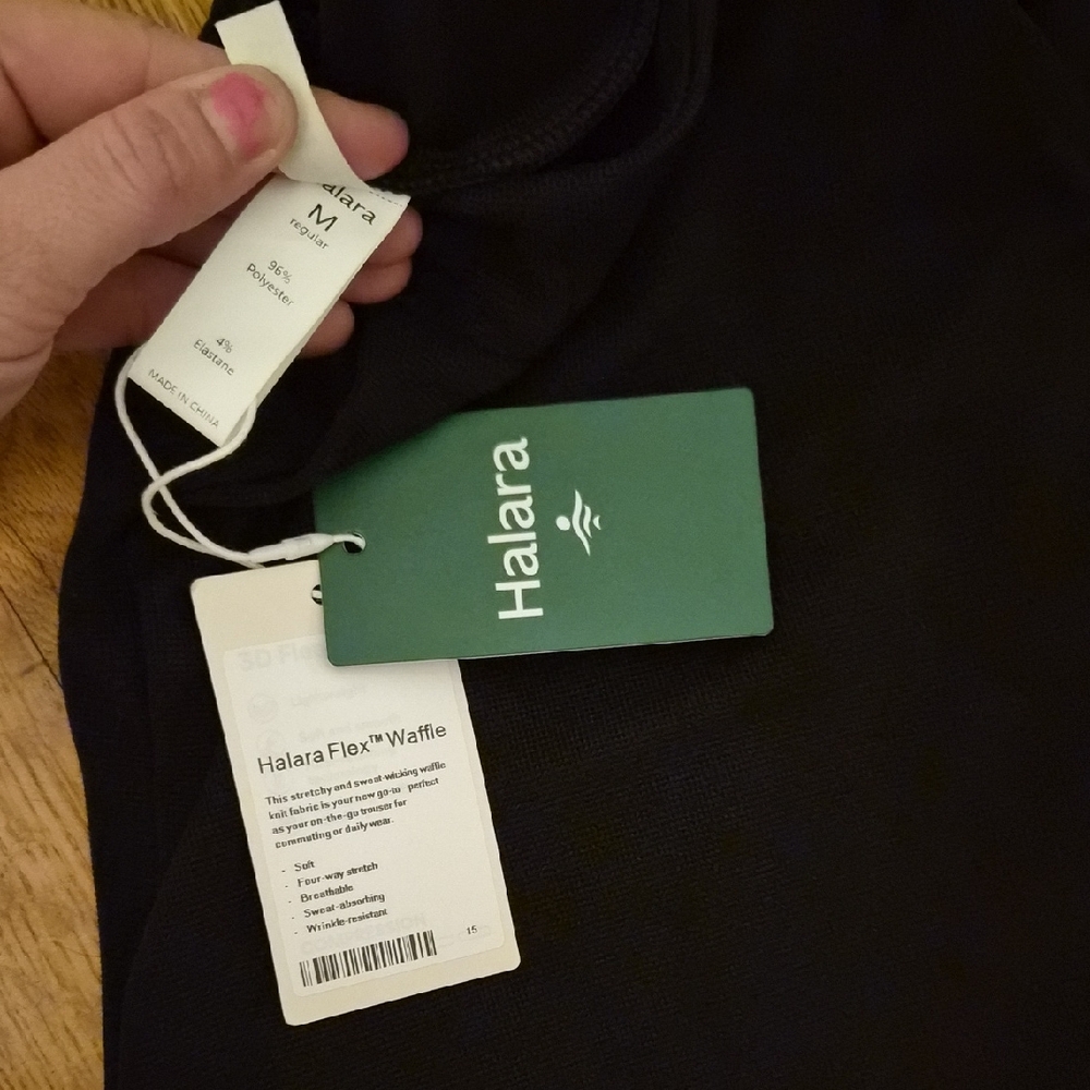 HALARA Men's Classic Black Dress Pants - Picture 3 of 4